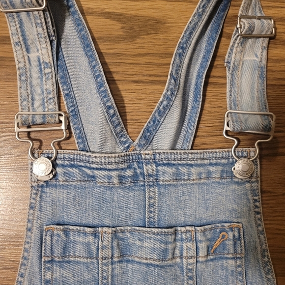 Heavily Distressed Denim Overalls by Garage - Picture 6 of 15